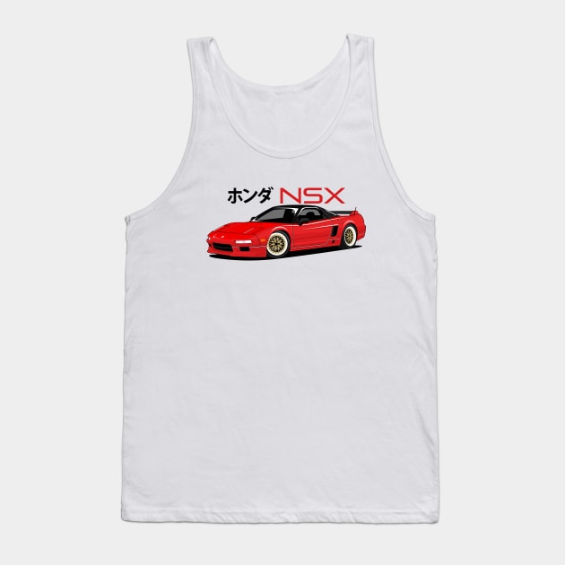 NSX Acura JDM red candy Tank Top by masjestudio